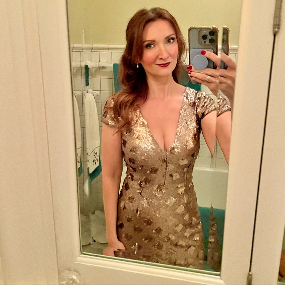 Dress the Population Gold Sequin Maxi Dress - Picture 14 of 14